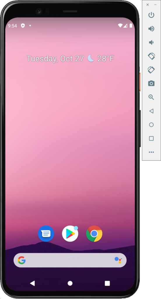 Pixel 4 Android Virtual Device